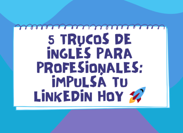 Infografía de verbos de acción en inglés para profesionales en LinkedIn